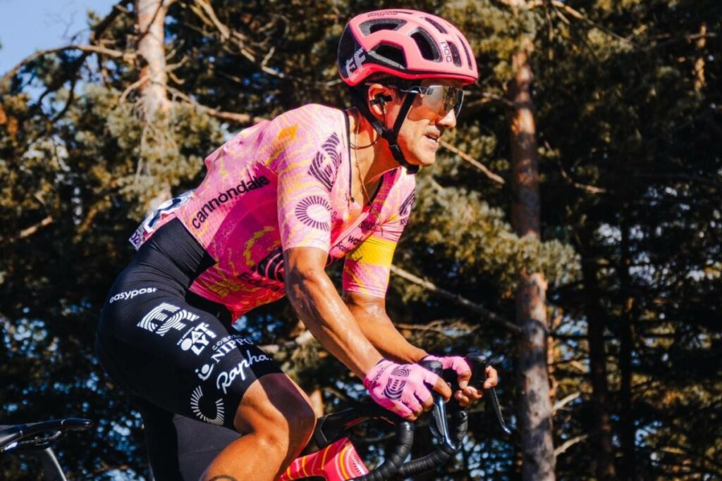 Richard Carapaz en la Estrella de Bessèges, etapa 1