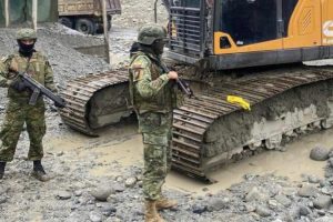 Bloque de Seguridad destruyó campamento de minería ilegal en Zamora