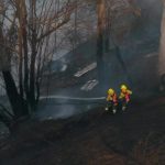 Incendio forestal en La Bota, norte de Quito, fue controlado por Bomberos