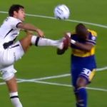 Enner Valencia recibió violenta falta y Boca Jrs. cayó en Sudamericana